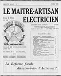 1954 Revue Le Maitre-Artisan Electricien