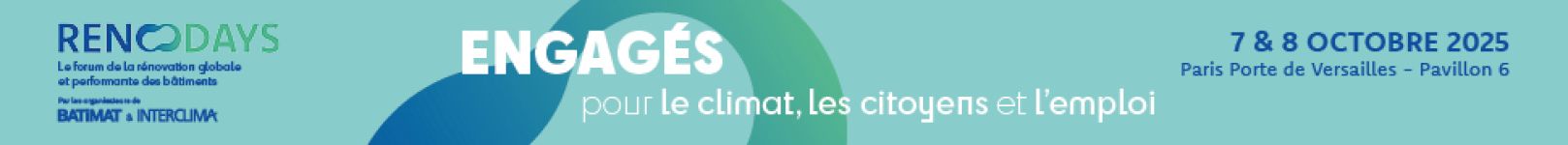 Nous serons présents à @Renodays ! ⚡️ C’est l’événement incontournable pour échanger sur la rénovation énergétique des bâtiments ! Nous sommes impatients de vous retrouver du 7 au 8 octobre 2025 à Paris Expo Porte de Versailles FEDELEC Hall 6 – STAND E033