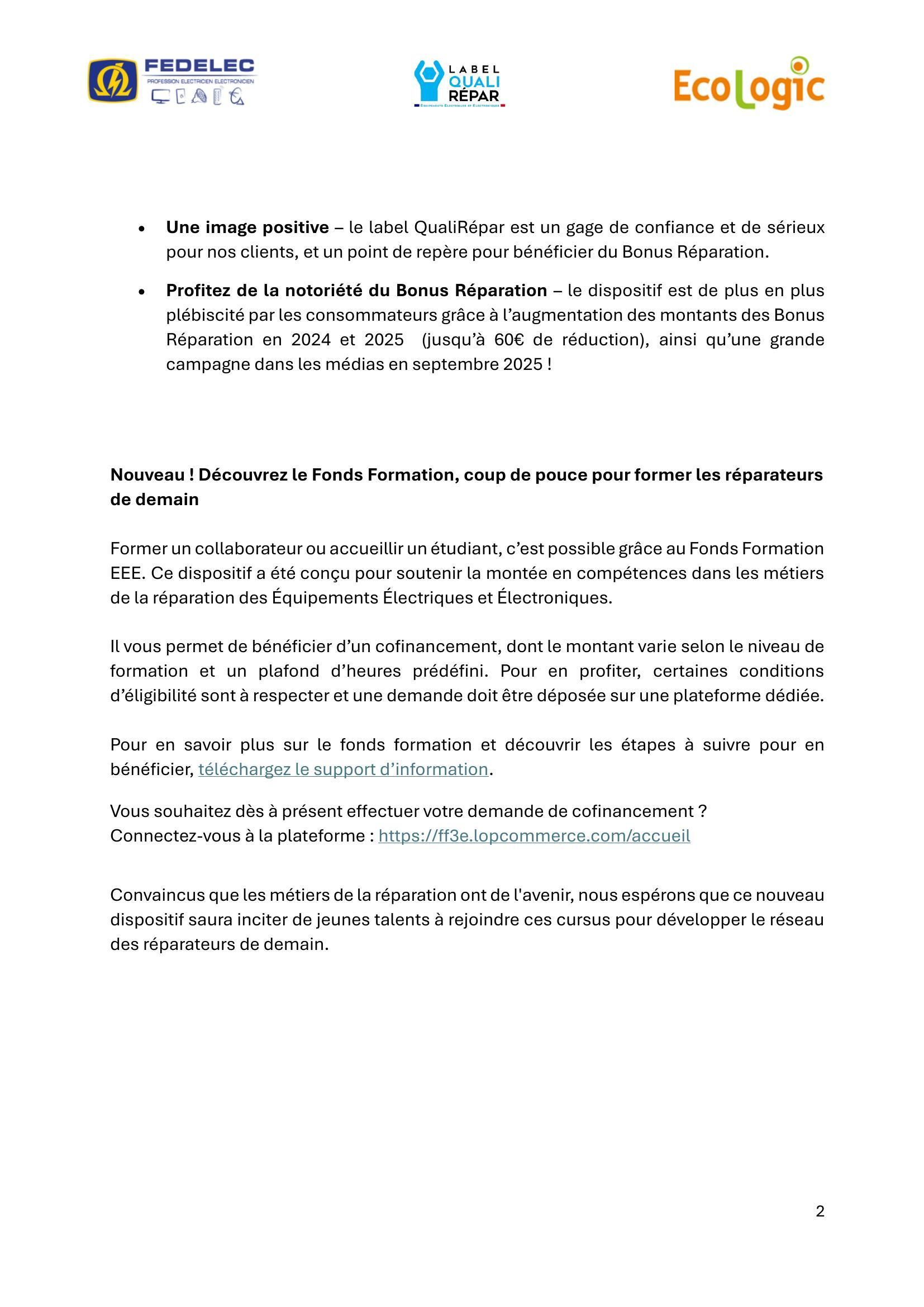 Bonus Réparation 2025 : des conditions simplifiées et accessibles pour les artisans