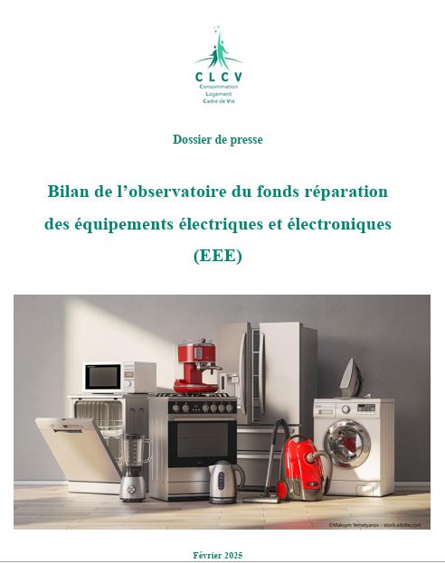 Bilan de l’observatoire du fonds réparation des équipements électriques et électroniques (EEE) - Dossier de presse