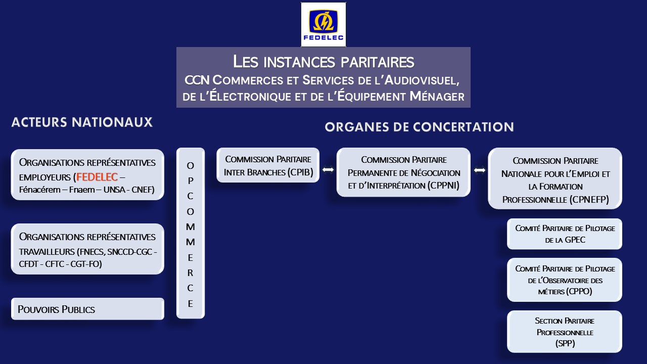 Instances Paritaires de la CCN : Piliers de la Convention Collective Nationale des Commerces et Services de l'Audiovisuel, de l'Électronique et de l'Équipement Ménager