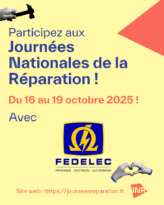 Journées Nationales de la Réparation 2025 FEDELEC
