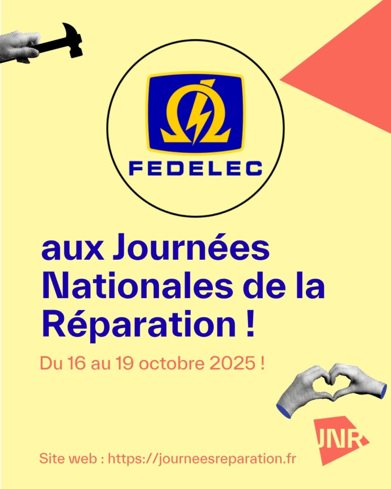 FEDELEC s’engage pour une filière de réparation durable et professionnelle lors des Journées Nationales de la Réparation 2025